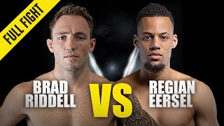 Brad Riddell vs Regian Eersel  ONE Championship Full Fight  April 2018 [upl. by Hayse]