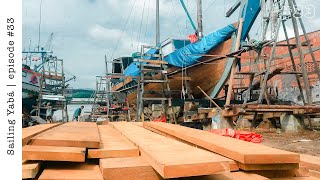 Rebuilding our wooden boat Almost done planking — Sailing Yabá 33 [upl. by Noneek]