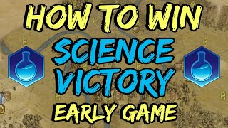 How to Win a Science Victory ON DEITY  Early Game  Civilization 6 Tutorial  New Frontier Pass [upl. by Lyj]