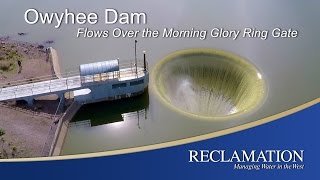 Owyhee Dam  Flows Over the Morning Glory Ring Gate [upl. by Robillard]