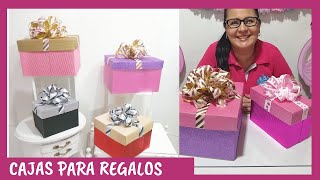 CÓMO HACER CAJAS PARA REGALO PASO A PASO Casa Carmelo [upl. by Moskow]