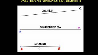 14 Matematika Klasa 6 Mesimi 14 Drejteza Gjysmedrejteza Segmenti [upl. by Eindys]