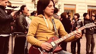 Miguel Montalban  Bohemian Rhapsody Queen Awesome street busking performance [upl. by Acisset512]