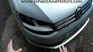 VW Sharan 7N  How to replace headlights clusters  whole units [upl. by Ykcir]