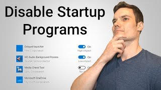 How to Disable Startup Programs in Windows 10 [upl. by Nylloc]