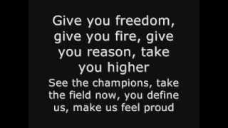 K´naan  Wavin´Flag FIFA World Cup South Africa 2010 Official Theme Song Lyrics [upl. by Monia936]