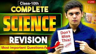 Class 10th  Complete Science Revision🔥 Most Important Questions  Prashant Kirad [upl. by Anirbak]