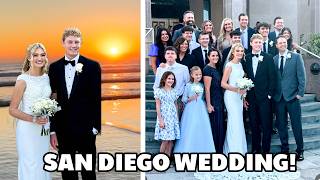 THEY’RE MARRIED 💛 BINGHAM FAMILY WEDDING DAY IN SAN DIEGO CALIFORNIA 🎉 [upl. by Nonnag353]