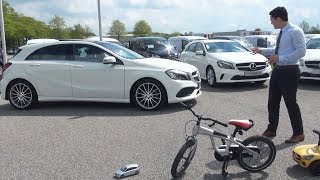 2017 Mercedes A Class Review  A180 AMG and A160 Test Drive Interior Exterior [upl. by Uolymme618]