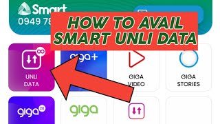 HOW TO AVAIL SMART UNLI DATA [upl. by Kelcie]