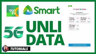 HOW TO REGISTER TO SMART UNLI 5G DATA PROMO IN GIGALIFE APP 2021 [upl. by Malloy]