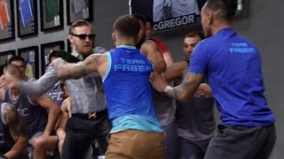 Conor McGregor and Cody Garbrandt nearly ignite a brawl [upl. by Mallin551]