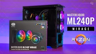 HOWTO Cooler Master MasterLiquid ML240P Mirage AM4 Install Guide [upl. by Nigam205]