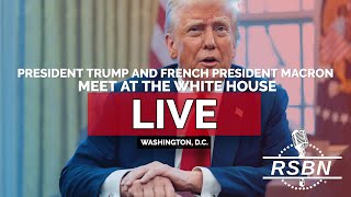 LIVE REPLAY President Trump and French President Macron Meet at The White House  22425 [upl. by Odracer]