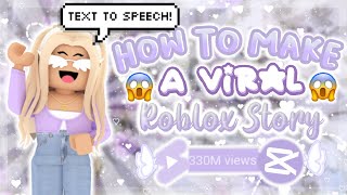 How To Make A VIRAL Roblox Story Text To Speech  SolarEcliipse [upl. by Ferd]