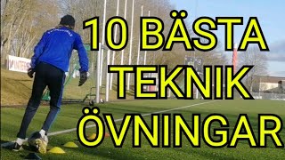 10 Övningar som ger dig BÄTTRE TEKNIK  Fotbollsträning [upl. by Savick]