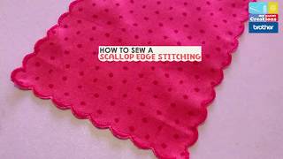 TUTORIAL How To Sew A Scallop Edge Stitching [upl. by Susannah232]