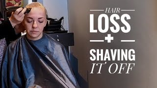 Hair Loss from Chemo  Shaving my Head  My Cancer Journey [upl. by Sutsuj]