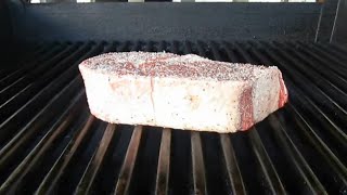 Grilling Thick Ribeye Steak  PoorMansGourmet [upl. by Maier529]