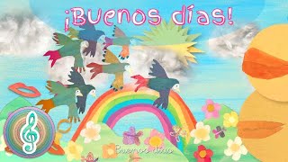 Buenos Días Canción Infantil 🌈CANCIOGRAMA Aprende Cantando Canciones [upl. by Aihsilef]