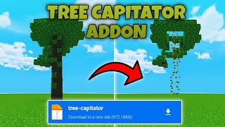 TREE CAPITATOR ADDON  MCPE 119  120 [upl. by Ecirted309]