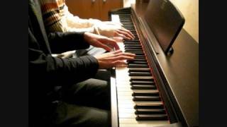 Canon in D  Piano Duet [upl. by Elrebma]