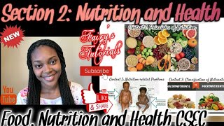 Principles of Nutrition  Deficiency Diseases Food Nutrition amp Health CSEC [upl. by Anitsua]