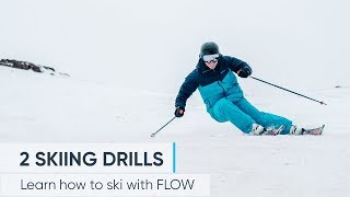 2 Skiing Drills To Help IMPROVE YOUR TECHNIQUE [upl. by Rior]