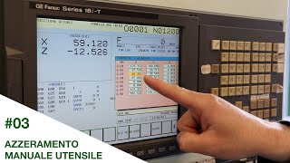 Azzeramento manuale dell’utensile su CNC Biglia301 [upl. by Cad]