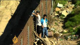 Migrant families divided at Mexican border [upl. by Nylatsyrk853]