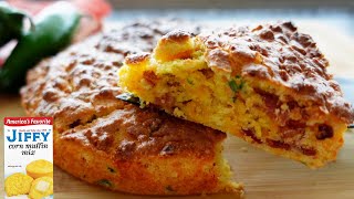 Air Fried Cornbread  Bacon Jalapeno and Cheddar Cornbread [upl. by Nij]