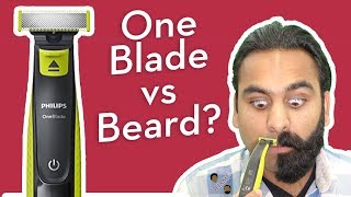 Philips Norelco OneBlade shaves off FULL beard  DHRME 60 [upl. by Dyob]