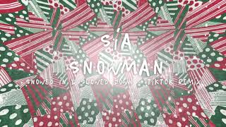 Sia  Snowman Snowed In amp Slowed Down TikTok Remix [upl. by Dannie947]