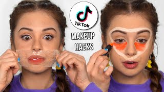 Testing VIRAL TIKTOK MAKEUP HACKS  Part 3 [upl. by Luben435]