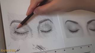 How to Draw Closed Eyes  Beginner Friendly [upl. by Aciret963]