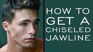 HOW TO HAVE A CHISELED JAWLINE  5 Tips for Stronger Jawline for Men [upl. by Leia585]