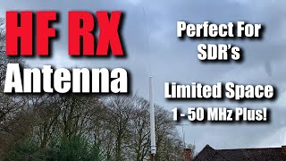 HF RX SWL Antenna For Small Spaces And Apartments RTL SDR [upl. by Weiler]