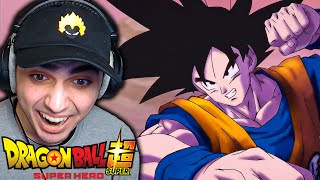 DRAGON BALL SUPER SUPER HERO REACTION Part 1 [upl. by Aroled]