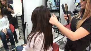 TUTORIAL EXTENSIONES Cómo ondular el cabello con extensiones [upl. by Anitsyrhc458]