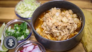 Pozole Rojo de Pollo  Mexican Food  Instant Pot Recipes [upl. by Arhsub]