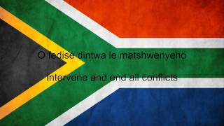 South Africa National Anthem English lyrics [upl. by Kerri]