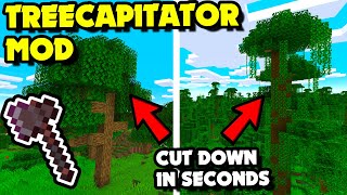 Awesome TREECAPITATOR  FallingTree Mod  INSTANT Tree Cutting Minecraft Mods [upl. by Pliam]