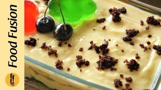 Fruit Custard Trifle Recipe By Food Fusion Eid Special Recipe [upl. by Ylsew529]