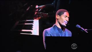 Jon Batiste Performing Blackbird  09 FEB 2016 [upl. by Aitetel739]