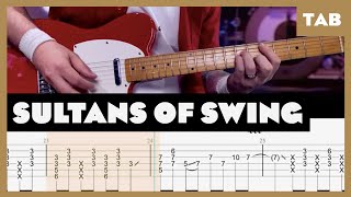 Dire Straits  Sultans of Swing  Guitar Tab  Lesson  Cover  Tutorial [upl. by Yancey773]