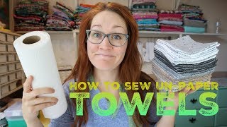 How to sew Unpaper Towels with Billettes Baubles [upl. by Leone860]