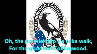 Collingwood Magpies theme song Lyrics AFL SingALong [upl. by Reta]