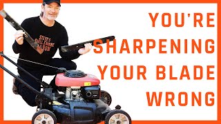 How To SHARPEN And BALANCE A Lawn Mower Blade The Correct Way [upl. by Sophia]