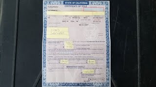 How To Fill Out A California Car Title In Detail [upl. by Olnek]