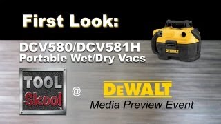 DeWalt DCV580 DCV581H WetDry Vacuums  First Look [upl. by Auqined]